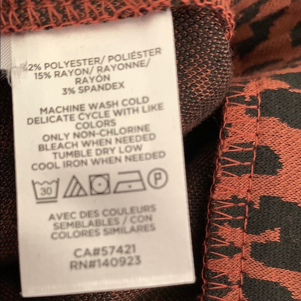 Ann Taylor, LOFT, Brown and Black Midi Pencil Skirt, size medium, EUC - Picture 6 of 8